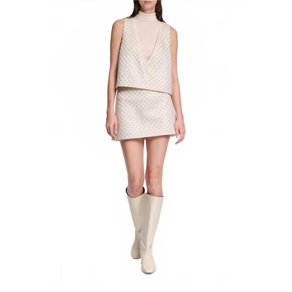 NEW DOROTHEE SCHUMACHER sparkling statement mini skirt in pearl